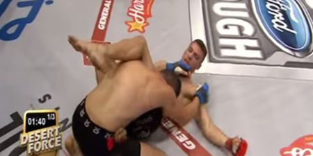 GIF: Ah the rare case of the knockout from the bottom, wonderful!
