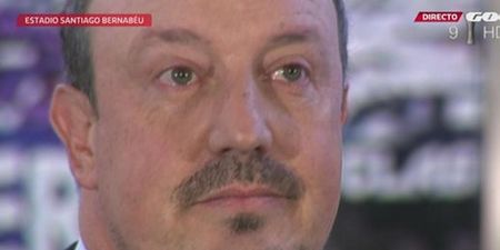 PIC: Rafael Benitez struggled to hold back the tears when he was officially unveiled as Real manager