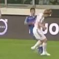 Video: Pavel Nedved commits despicable foul on Hip Hop star in charity match