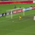 GIF: Myanmar U20 stopper tries some Sunday league goalkeeping, gets rightly punished