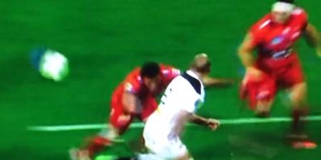 VINE: Brian O’Driscoll would be impressed with this delicious reverse pass from Stade Francais
