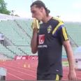 VIDEO: Zlatan finds an interesting place to leave his banana skin