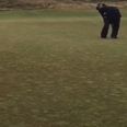 VIDEO: Bubba Watson horse-shoes the green with the most ridiculous back-to-hole putt ever