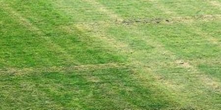 PIC: Bizarre incident sees swastika cut into pitch before Friday’s Croatia-Italy game