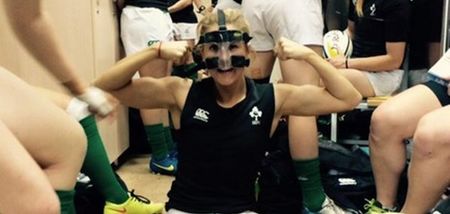 Irish rugby star Megan Williams has clearly been in the wars again