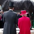 People are getting very, very carried away with the new Frankel statue at Ascot