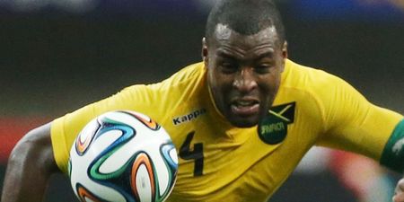 PIC: Leicester’s Wes Morgan brought his shirt-swapping A-game to the Copa America group stage