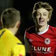 VINE: Chris Forrester lobs the ‘keeper with one of the finest goals you’ll see in the SSE Airtricity League