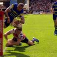 Video: Rugby league star shows ludicrous agility to score incredible leaping try