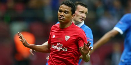 Bad news for Liverpool fans who were hoping to see Carlos Bacca at Anfield