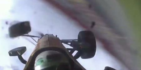 Video: IndyCar goes airborne as Ryan Briscoe survives terrifying somersault crash