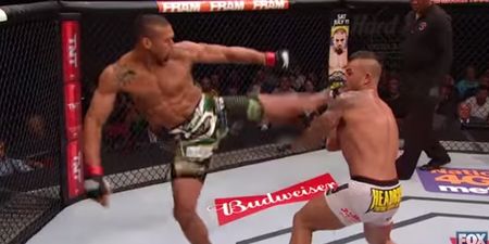 Video: Thiago Santos damn near kicked his opponent’s head clean off at UFC Florida