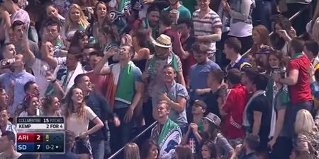 VIDEO: These Irish students really enjoyed their first baseball game in San Diego