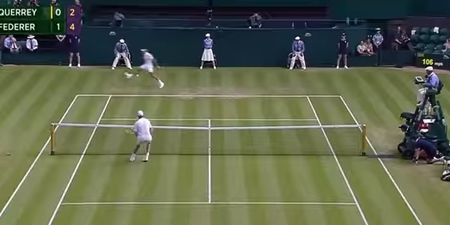 VIDEO: Roger Federer hit quite possibly the best tennis shot we’ve seen with amazing tweener lob