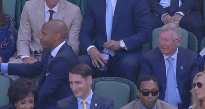 Thierry Henry and Fergie are in full awkward small-talk mode at Wimbledon