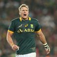Jean de Villiers made his comeback from a horror knee injury for South Africa today