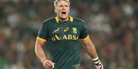 Jean de Villiers made his comeback from a horror knee injury for South Africa today