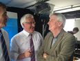 PIC: A beaming Michael Lyster made his return to The Sunday Game studio today