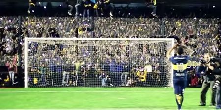 VIDEO: Carlos Tevez welcomed back to Boca Juniors by 40,000 crazy fans