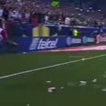 VIDEO: Mexican fans get the perfect answer to throwing rubbish at Trinidad & Tobago players