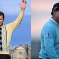 Golf legends Tom Watson and Nick Faldo bid farewell to the Open