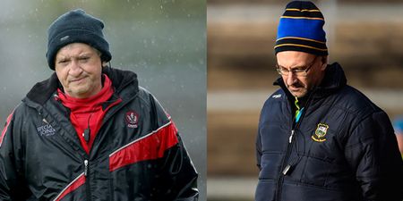 Two senior county football managers have stepped down following defeats