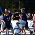 Leeds and Eintracht Frankfurt fans start mass brawl after friendly game