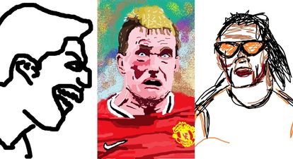 Fans have been drawing footballers using MS Paint and the results are strangely brilliant