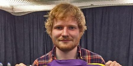 The Wexford GAA community waste no time in claiming Ed Sheeran as their own at Croke Park