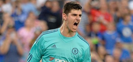 VIDEO: When Chelsea’s Thibaut Courtois hits a penalty, you get the hell out of the way