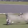 VIDEO: Casey Stoner breaks arm and leg as first race since 2012 ends in spectacular crash