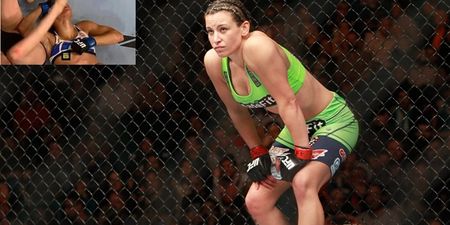 Miesha Tate revealed she doubled down on her sports bra after Phillips’ wardrobe malfunction