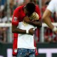Vine: David Alaba’s reaction to a young pitch invader is sure to melt your heart