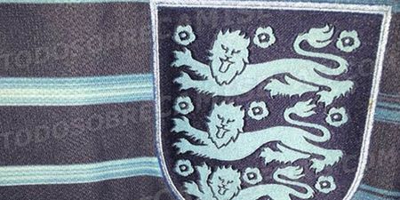 Pic: This couldn’t possibly be England’s actual leaked Euro 2016 away jersey
