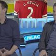 Jamie Carragher jokes that precautions will have to be made when he wears Neville’s jersey