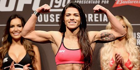 Pic: UFC star Claudia Gadelha’s hand is in a seriously deformed state following latest victory