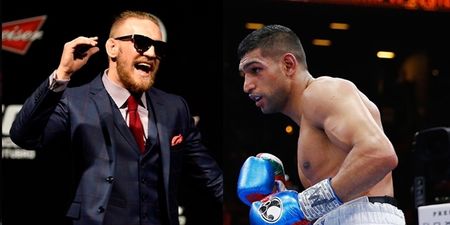 Amir Khan may take Conor McGregor up on his superfight proposal if Floyd Mayweather refuses