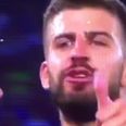 Gerard Pique got very sweary on RTE earlier after bosh to his nose
