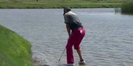 Video: Rory McIlroy “pulls a Jesus” to save par