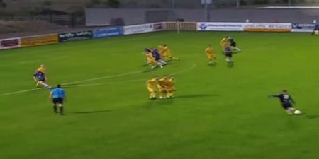 GIF: Athlone Town’s Daniel Purdy scores absolutely beautiful free kick against Waterford United