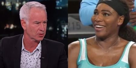 John McEnroe has made a laughable claim about Serena Williams