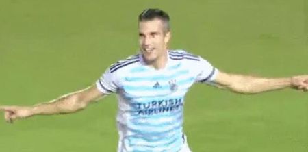 Robin van Persie’s first goal for Fenerbahce was fairly controversial