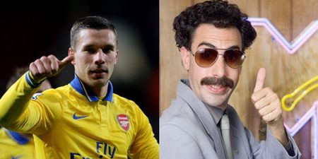 Lukas Podolski may have just offended the entire country of Kazakhstan