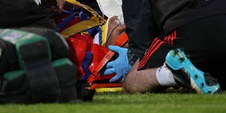 New Munster signing Francis Saili suffered a seriously nasty looking injury in Musgrave Park