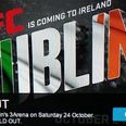 UFC Dublin sells out in less than 60 seconds
