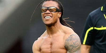 VIDEO: 42-year-old Edgar Davids breaks out the abs after two stunning strikes