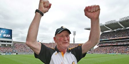 Pic: Brian Cody came face to face with his UFC poster at Kilkenny’s homecoming