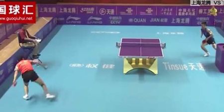 Video: Insanely impressive table tennis rally makes Forrest Gump look like a movie character
