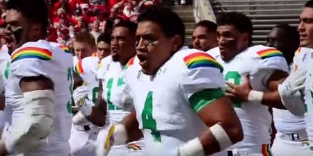 Video: The University of Hawaii college football team’s haka is ferocious