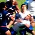 Samoan centre brutalised by USA behemoth, 28 seconds into World Cup debut
